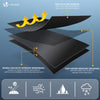 VOUNOT Garden Furniture Covers 242x162x73cm Waterproof Patio Set Cover Black - VOUNOTUK