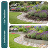 VOUNOT 5M Galvanised Steel Lawn Edging, Metal Garden Border 100x13cm 5pcs