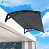 VOUNOT 100x80cm Front Door Canopy Porch Outdoor Awning, Patio Rain Shelter, Anthracite