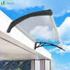 VOUNOT 120x80cm Front Door Canopy Porch Outdoor Awning, Rain Shelter, Black - VOUNOTUK