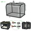 VOUNOT Pet Carrier Bag Portable Foldable Dog Cat Travel Carrier Bag, 3 Entry Doors, Breathable Mesh and Padded Handles, S Grey - VOUNOTUK