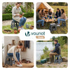 VOUNOT  Folding Step Stool, Anti-Slip Folding Stool, 39x32x40 cm Grey