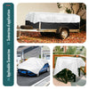 VOUNOT 3x4m Tarpaulin Heavy Duty 240 g/m² Waterproof Tarp White
