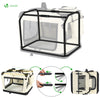 VOUNOT Pet Carrier Bag Portable Foldable Dog Cat Travel Carrier Bag, 3 Entry Doors, Breathable Mesh and Padded Handles, S Beige - VOUNOTUK