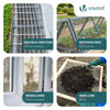 VOUNOT Galvanised Wire Mesh Roll 1x10m 25mm Garden Fencing