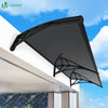 VOUNOT 200x80cm Front Door Canopy Porch Outdoor Awning, Patio Rain Shelter, Anthracite