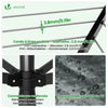 VOUNOT 45m Rotary Washing Line 4 Arm Clothes Airer with Cover and Spike, Black