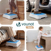 VOUNOT Anti-Slip Half Step, 50x40x10 cm, 180kg, Indoor & Outdoor, Blue