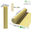 VOUNOT PVC Privacy Screening Fence 80 x 300 cm Reinforced Struts Bamboo - VOUNOTUK