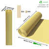 VOUNOT PVC Privacy Screening Fence 80 x 500 cm Reinforced Struts Bamboo - VOUNOTUK