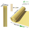 VOUNOT PVC Privacy Screening Fence 90 x 500 cm Reinforced Struts Bamboo - VOUNOTUK