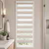 VOUNOT Day and Night Zebra Roller Blinds No Drill, 45x150cm Linen