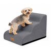 VOUNOT Dog Stairs for Bed, 3 Step Foam Pet Stairs, Non-Slip, Grey