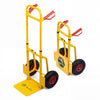 VOUNOT Folding Hand Truck 200kg, Sack Barrow with Pneumatic Tyres, Yellow