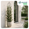 VOUNOT 2 Pack Garden Obelisks for Climbing Plants, 40 cm Dia. x 194 cm