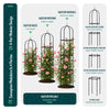 VOUNOT 4 Pack Garden Obelisks for Climbing Plants, 40 cm Dia. x 194 cm