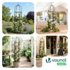 VOUNOT Metal Garden Obelisk for Climbing Plants, 40 cm Dia. x 194 cm