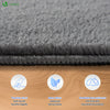 VOUNOT Living Room Rug Ultra Soft Shaggy Area Rug Modern Carpet 160x230cm Anthracite