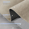 VOUNOT Living Room Rug Ultra Soft Shaggy Area Rug Modern Carpet 120x160cm Beige