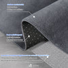 VOUNOT Living Room Rug Ultra Soft Shaggy Area Rug Modern Carpet 160x230cm Anthracite