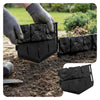 VOUNOT Lawn Edgnig Border 21.4m, Stone Effect Plastic Edging 140pcs, Black