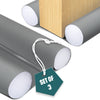 VOUNOT 3 Pack Double Sided Draught Excluder 96cm Under Door Draft Stopper, Grey
