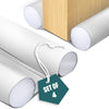 VOUNOT 4 Pack Double Sided Draught Excluder 96cm Under Door Draft Stopper, White