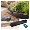 VOUNOT 10M Metal Lawn Edging, Heavy Duty Garden Border 10pcs 100×13cm Black