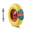VOUNOT Puncture Proof PU Wheelbarrow Wheel 4.80/4.00-8 20mm Bore Yellow