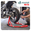 VOUNOT Motorbike Rear Paddock Stand, 390kg Capacity, Heavy Duty, Red