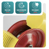 VOUNOT Puncture Proof PU Wheelbarrow Wheel 4.80/4.00-8 20mm Bore Yellow