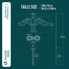 VOUNOT Bird Scarer Kite with 4m Telescopic Pole, Model C