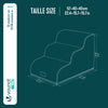 VOUNOT Dog Stairs for Bed, 3 Step Foam Pet Stairs, Non-Slip, Black