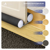 VOUNOT 4 Pack Double Sided Draught Excluder 96cm Under Door Draft Stopper, Black
