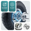 VOUNOT Set of 4 Pneumatic Wheelbarrow Wheel 3.50-4 260x85mm 16mm Bore