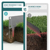 VOUNOT 10M Galvanised Steel Garden Edging, Flexible Lawn Border, Grey