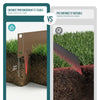 VOUNOT 5M Galvanised Steel Garden Edging, Flexible Lawn Border, Brown