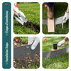VOUNOT 5M Galvanised Steel Garden Edging, Flexible Lawn Border, Grey