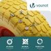 VOUNOT PU Puncture Proof Wheelbarrow Wheel 3.50-4 260x85mm 16mm Bore