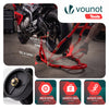 VOUNOT Motorbike Rear Paddock Stand, 390kg Capacity, Heavy Duty, Red