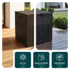 VOUNOT 126L Outdoor Storage Box with Lid, Lockable Deck Box, Brown