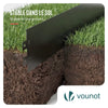 VOUNOT 30M Metal Lawn Edging, Heavy Duty Garden Border 30pcs 100×13cm Black