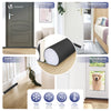 VOUNOT 2 Pack Double Sided Draught Excluder 96cm Under Door Draft Stopper, Black