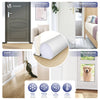 VOUNOT 4 Pack Double Sided Draught Excluder 96cm Under Door Draft Stopper, White