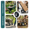VOUNOT Set of 4 Pneumatic Wheelbarrow Wheel 3.50-4 260x85mm 16mm Bore