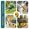 VOUNOT PU Puncture Proof Wheelbarrow Wheel 3.50-4 260x85mm 16mm Bore