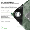 VOUNOT 4x6m Tarpaulin Heavy Duty 240 g/m² Waterproof Tarp Green