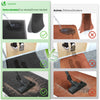 VOUNOT 2pcs Dirt Trapper Front Door Mat for Indoor Outdoor, Grey-Black, 40x60cm