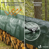 VOUNOT 2x3m Tarpaulin Heavy Duty 240 g/m² Waterproof Tarp Green