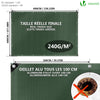 VOUNOT 4x6m Tarpaulin Heavy Duty 240 g/m² Waterproof Tarp Green